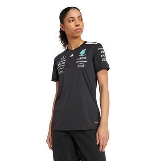 Camisa Mercedes - Amg Pretonas Formula One Team Black Driver Feminina