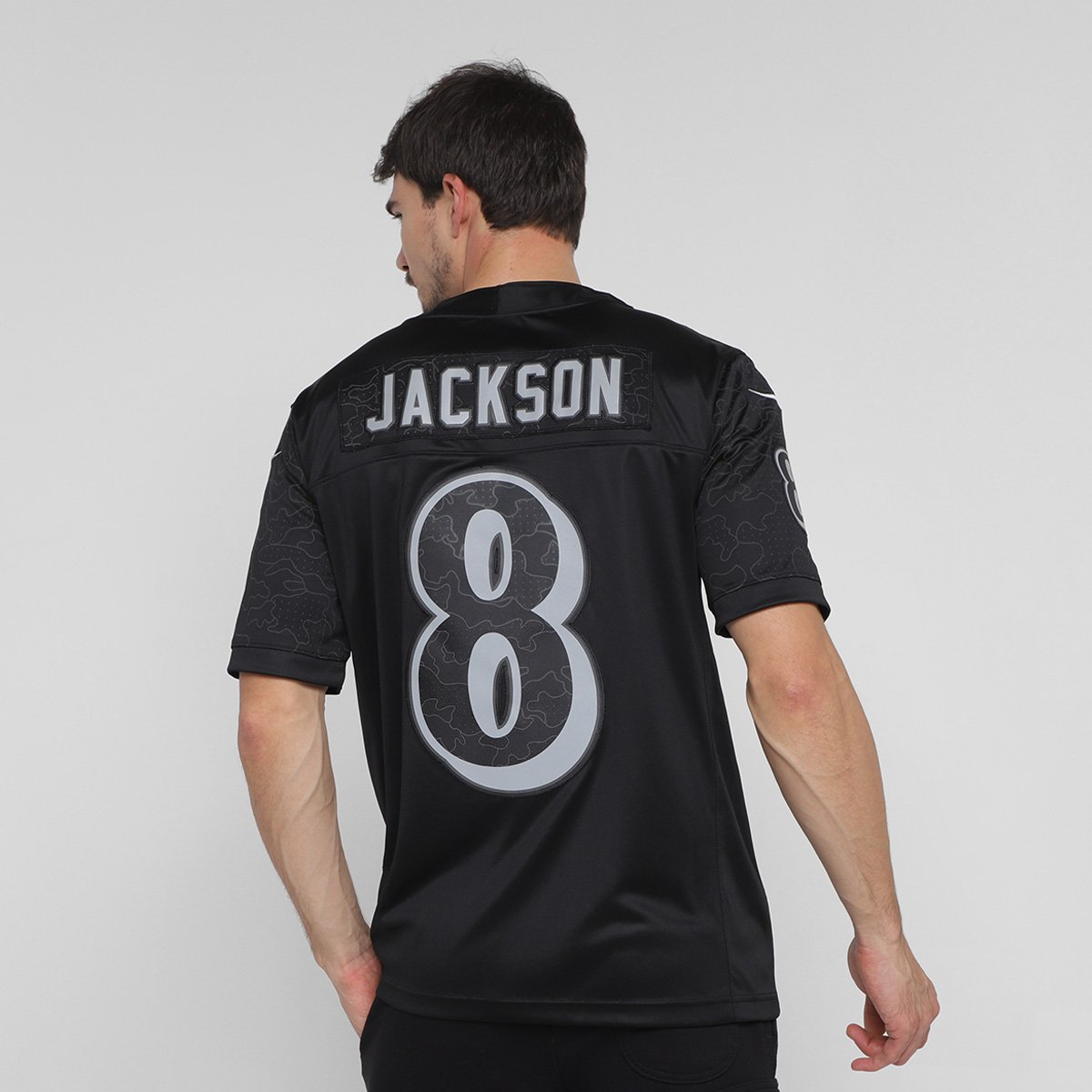 NIKE RAVENS LAMOR JACKSON ジャージー NFL Lサイズ Camisa NFL Baltimore Ravens Lamar Jackson 8 Nike Limited Jersey