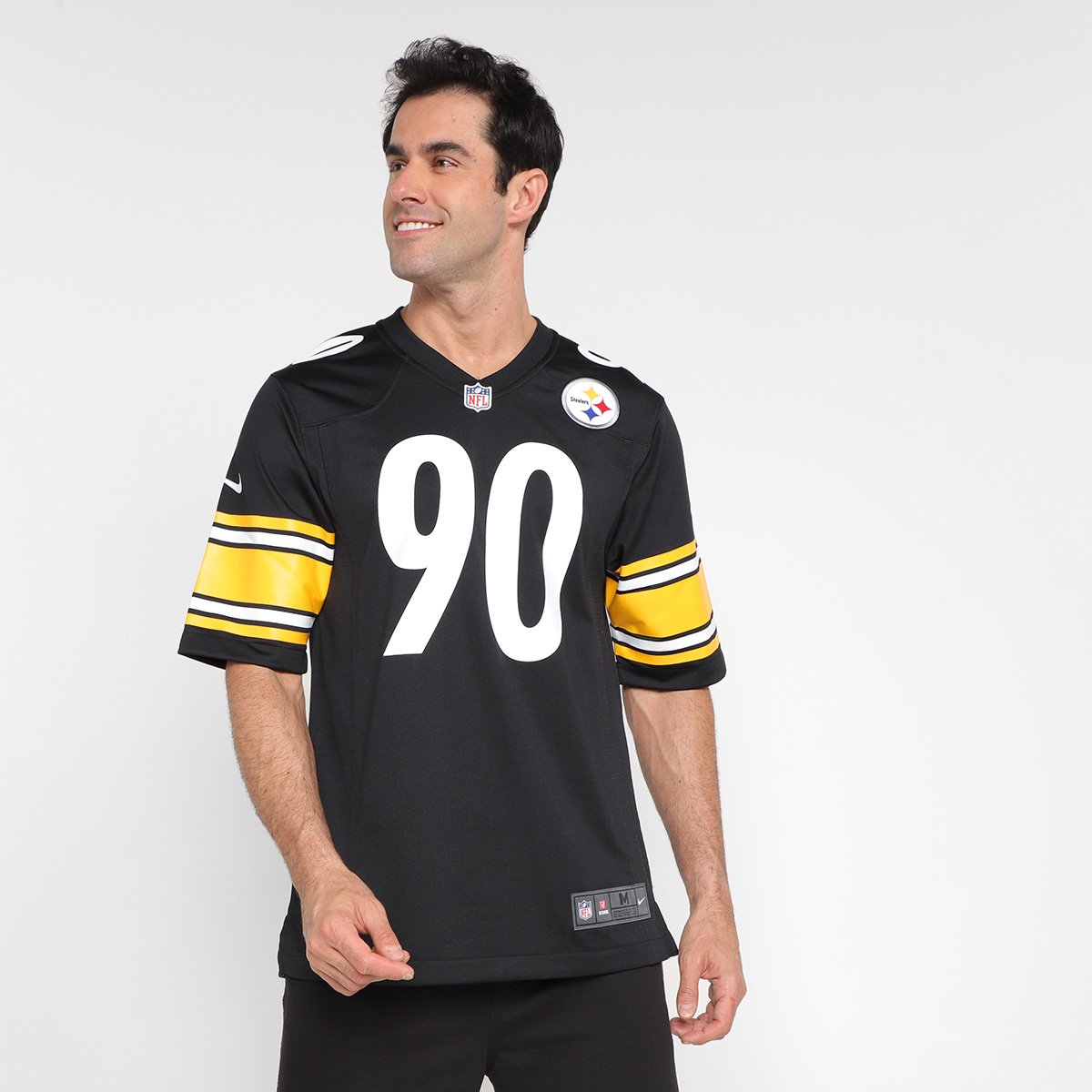Camisa Nike Pittsburgh Steelers Watt n° 90 Game Team Colour Jersey