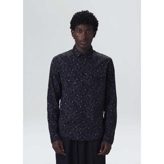 Camisa Osklen Trapoeraba Ml Masculina