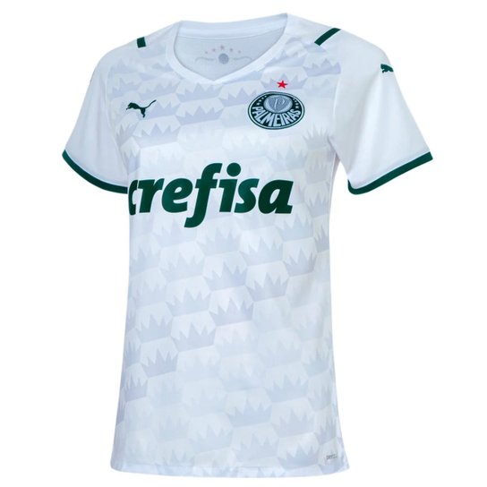 Camisa Palmeiras II 21/22 s/n° Torcedor Puma Feminina - Branco