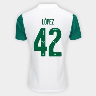 Camisa Palmeiras II 25/26 - López nº 42 - Torcedor Puma Masculina