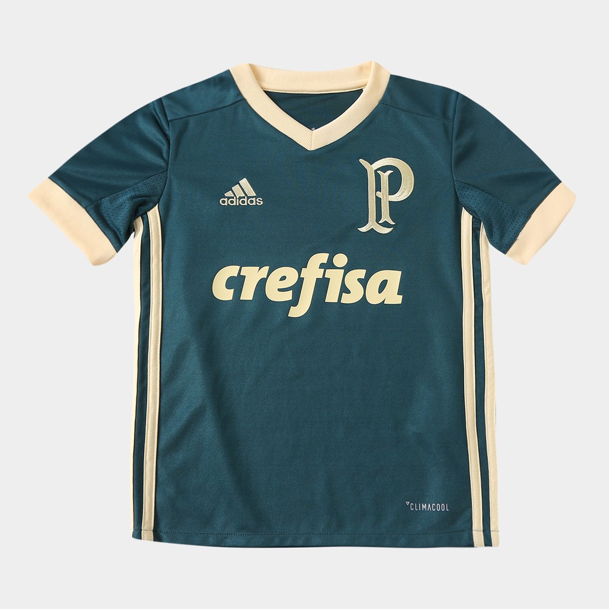 Camisa Palmeiras Infantil III 17/18 s/nº Torcedor Adidas Verde
