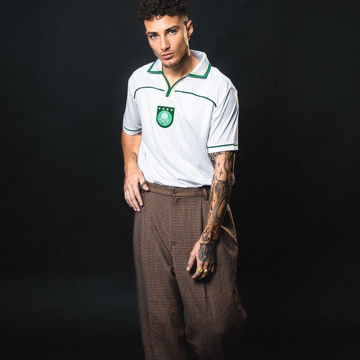 Camisa Palmeiras Retrô 1999 Libertadores Branco Masculina