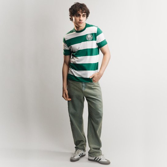 Camisa Palmeiras Retrô Goleiro 1984 Manga Curta Masculina