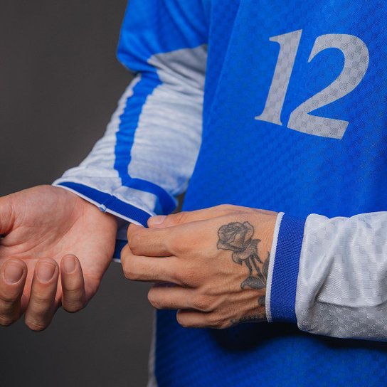 Camisa Palmeiras Retrô Marcos 1999 Manga Longa Masculina