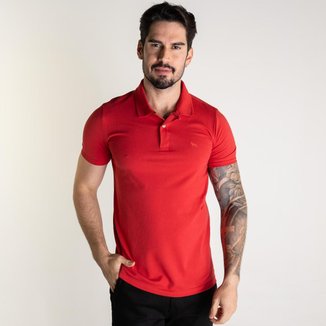 Camisa Polo Acostamento Básica Wolf Masculina