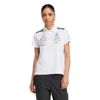 Camisa Polo Adidas Mercedes - AMG Petronas Fórmula 1 Team Feminina