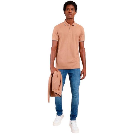 Camisa Polo Aramis 3 Listras Masculino