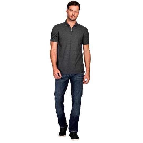 Camisa Polo Aramis Piquet Zip Masculino