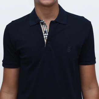 Camisa Polo Burberry Monogramada Básica Masculina