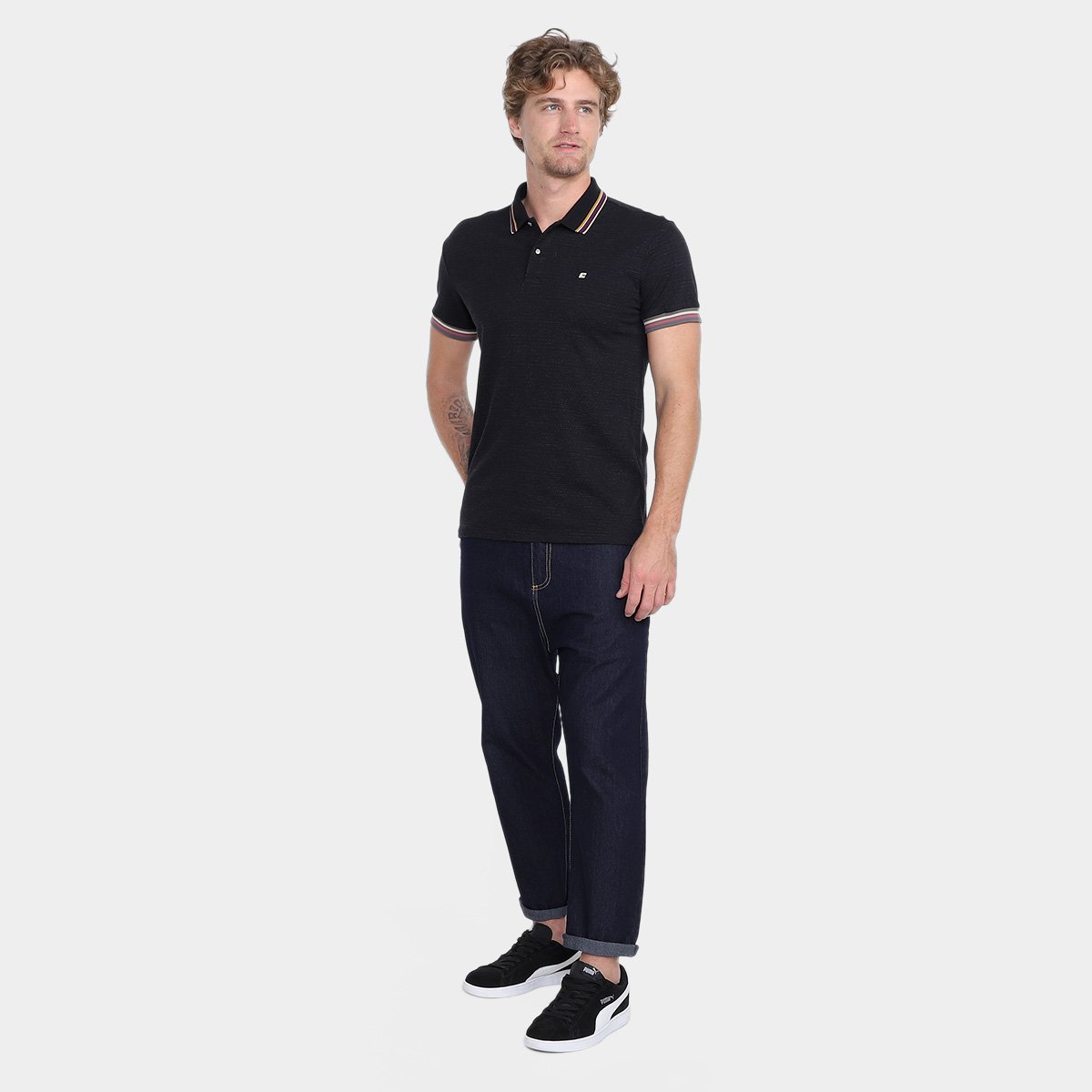Camisa Polo Colcci Casual Masculina Allianz Parque Shop