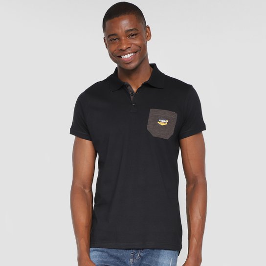 Camisa Polo Fatal Especial Orb com Bolso Masculina