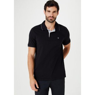 Camisa Polo Hering Básica Regular Em Piquet Com Bordado Masculina