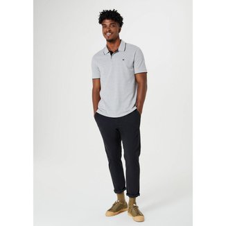 Camisa Polo Hering Básica Regular Em Piquet Com Bordado Masculina