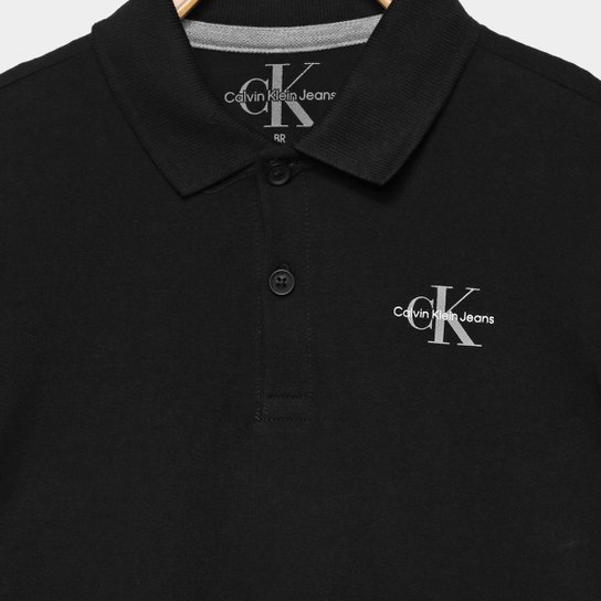Camisa Polo Infantil Calvin Klein Manga Curta Menino