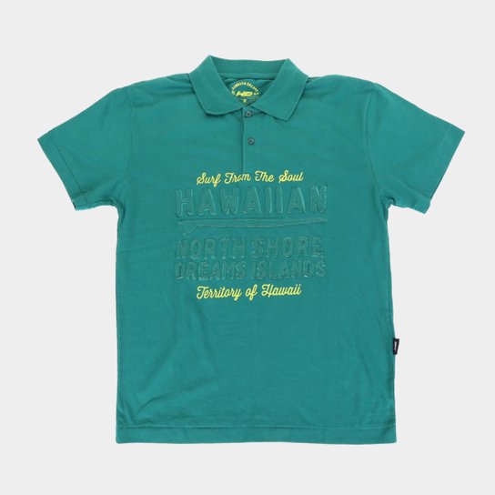 Camisa Polo Infantil HD Estampada Masculina
