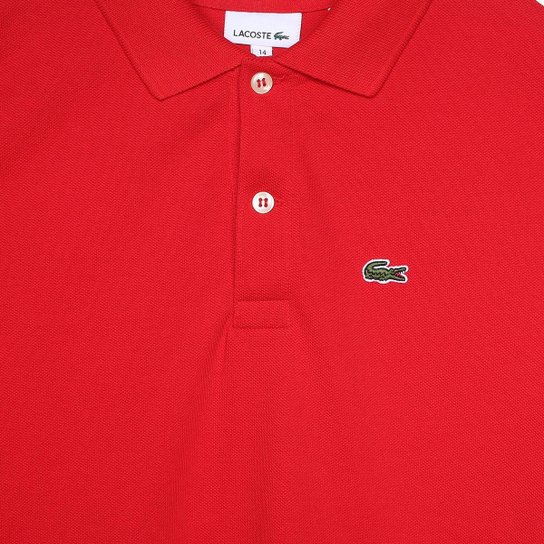 Camisa Polo Infantil Lacoste Manga Curta Masculina