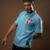 Camisa Polo Itália Retrô 1911 Masculina Collab Retrôgol x Mauro Beting - Azul Claro