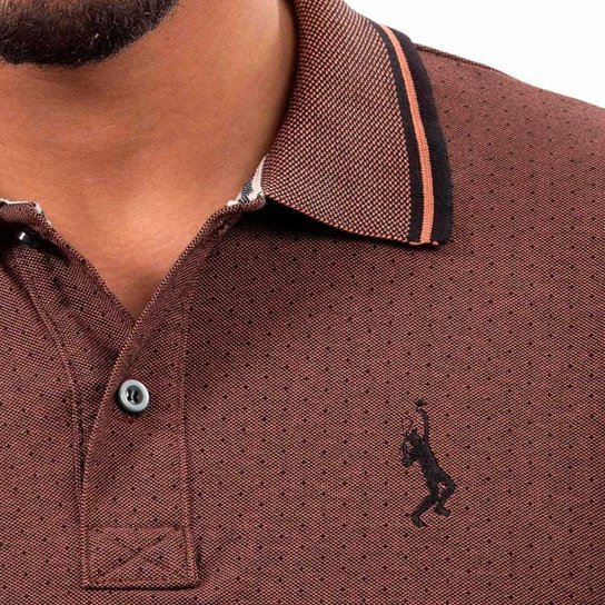 Camisa Polo John Pull Masculina Algodão Manga Curta Casual