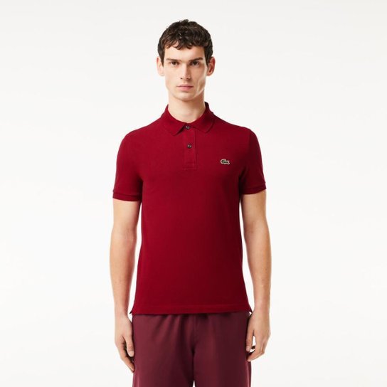 Camisa Polo Lacoste L.12.12 Slim Fit Em Piqué Masculina