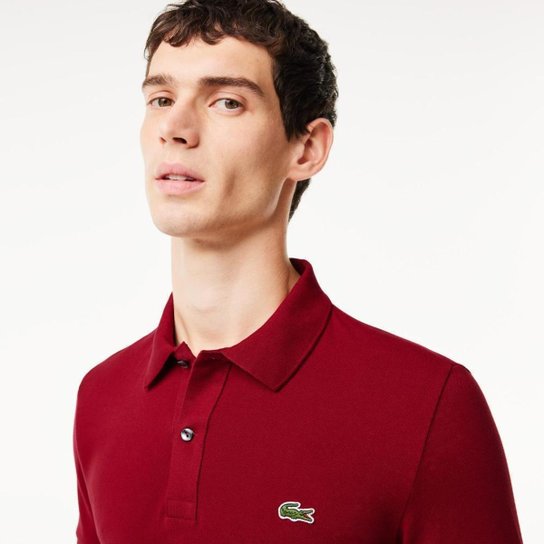 Camisa Polo Lacoste L.12.12 Slim Fit Em Piqué Masculina
