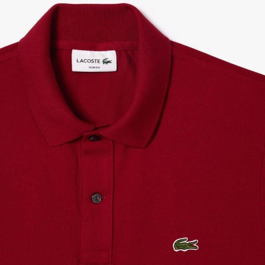 Camisa Polo Lacoste L.12.12 Slim Fit Em Piqué Masculina