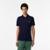 Camisa Polo Lacoste L.12.12 Slim Fit Em Piqué Masculina - Azul Navy