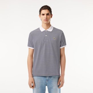 Camisa Polo Lacoste Original L.12.12 Listrada Masculina