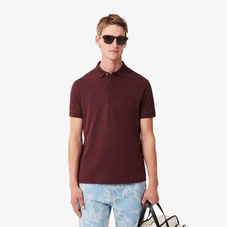 Camisa Polo Lacoste Regular Fit Paris Em Piqué Stretch Masculina