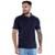 Camisa Polo Piquet Masculina Básica Manga Curta - Marinho