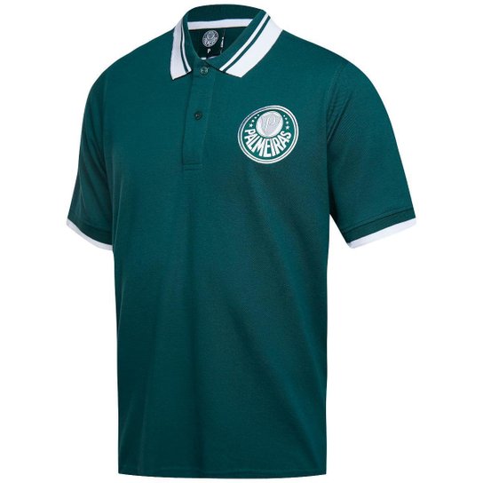 Camisa Polo Piquet Palmeiras 1914 Verde Masculina