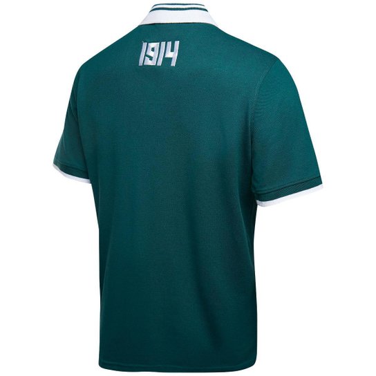 Camisa Polo Piquet Palmeiras 1914 Verde Masculina