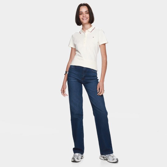 Camisa Polo Slim Herigate Pique Feminina
