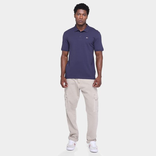Camisa Polo Tommy Hilfiger Fine Piquet Masculina