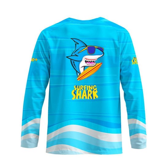 Camisa proteção Solar Intantil FPU50+ Surfing Shark