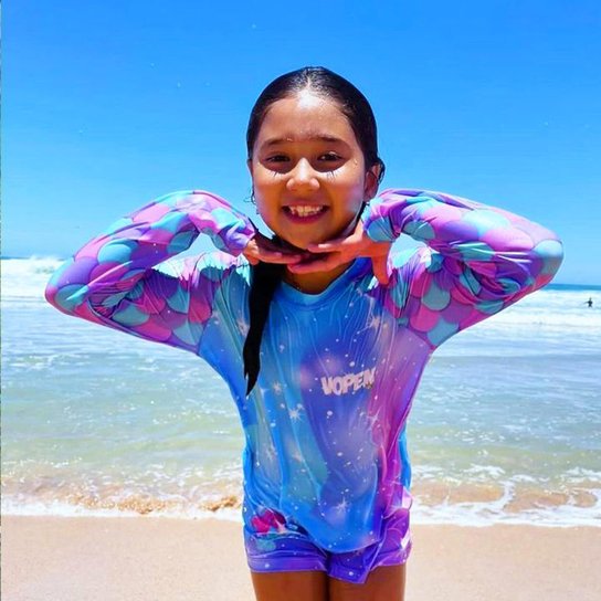 Camisa proteção Solar Intantil FPU50+ Surfing Shark