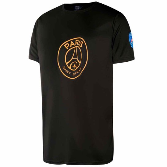 Camisa PSG Paris Saint Germain Logo Dourado Masculina