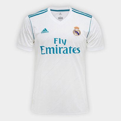 camisa do real madrid branca e azul