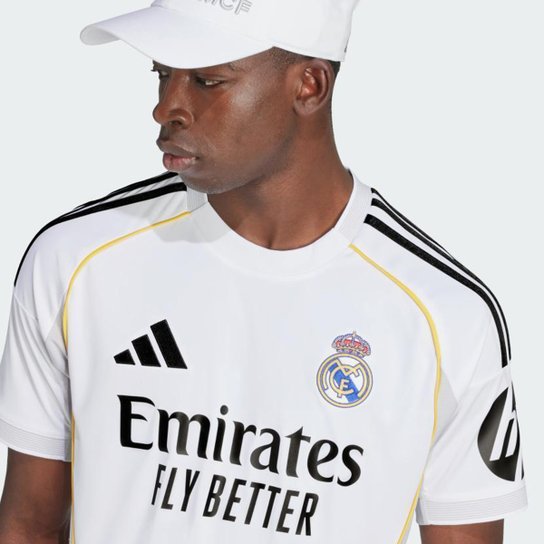 Camisa Real Madrid Home 25/26 s/n Torcedor Adidas Masculina