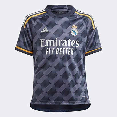 Camisa Real Madrid Juvenil Away 23/24 s/n° Torcedor Adidas
