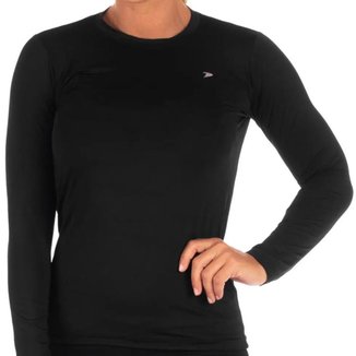 Camisa Térmica Poker Skin New Feminina - Preto Preta P