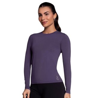 Camisa Térmica Selene Proteção UV Feminina - Roxo M