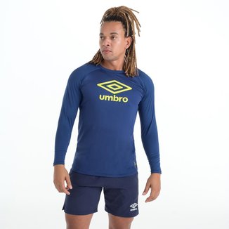 Camisa Umbro Futevôlei Graphic Manga Longa Masculina