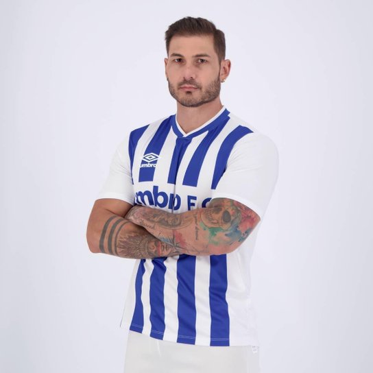 Camisa Umbro Sponsor Branca e Azul