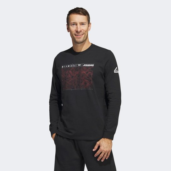 Camiseta Adidas City Explorer Manga Longa Masculina