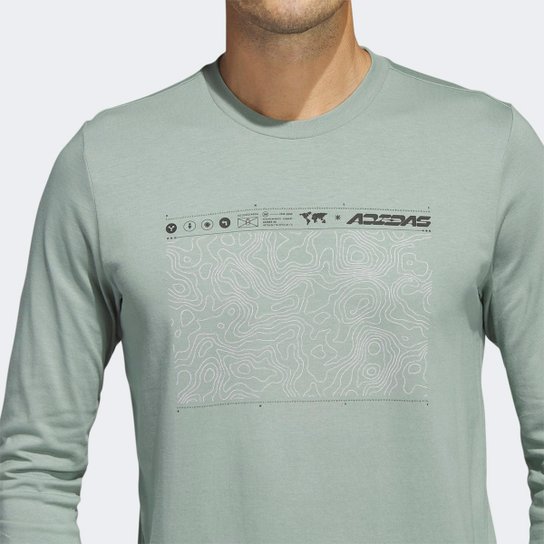 Camiseta Adidas City Explorer Manga Longa Masculina