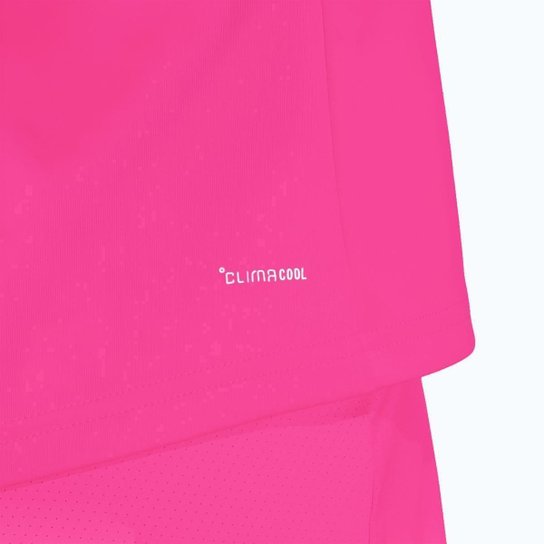Camiseta Adidas Club Três Listras Tennis Climacool Rosa