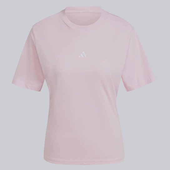 Camiseta Adidas ESS Small Logo Feminina Rosa