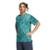 Camiseta Adidas Estampada Power Masculina - Azul Turquesa+Verde Limão